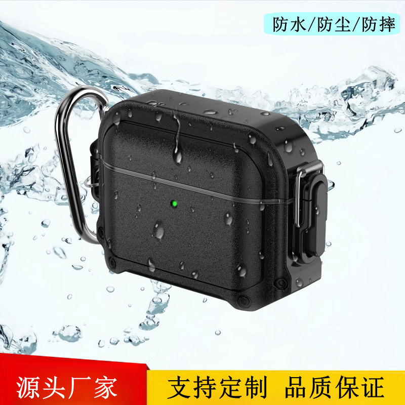 In-Stock Custom Waterproof Earphone Case for AirPods 5, Anti-Drop Lock Buckle Protective Cover for Apple AirPods Pro 2/4 Generation
