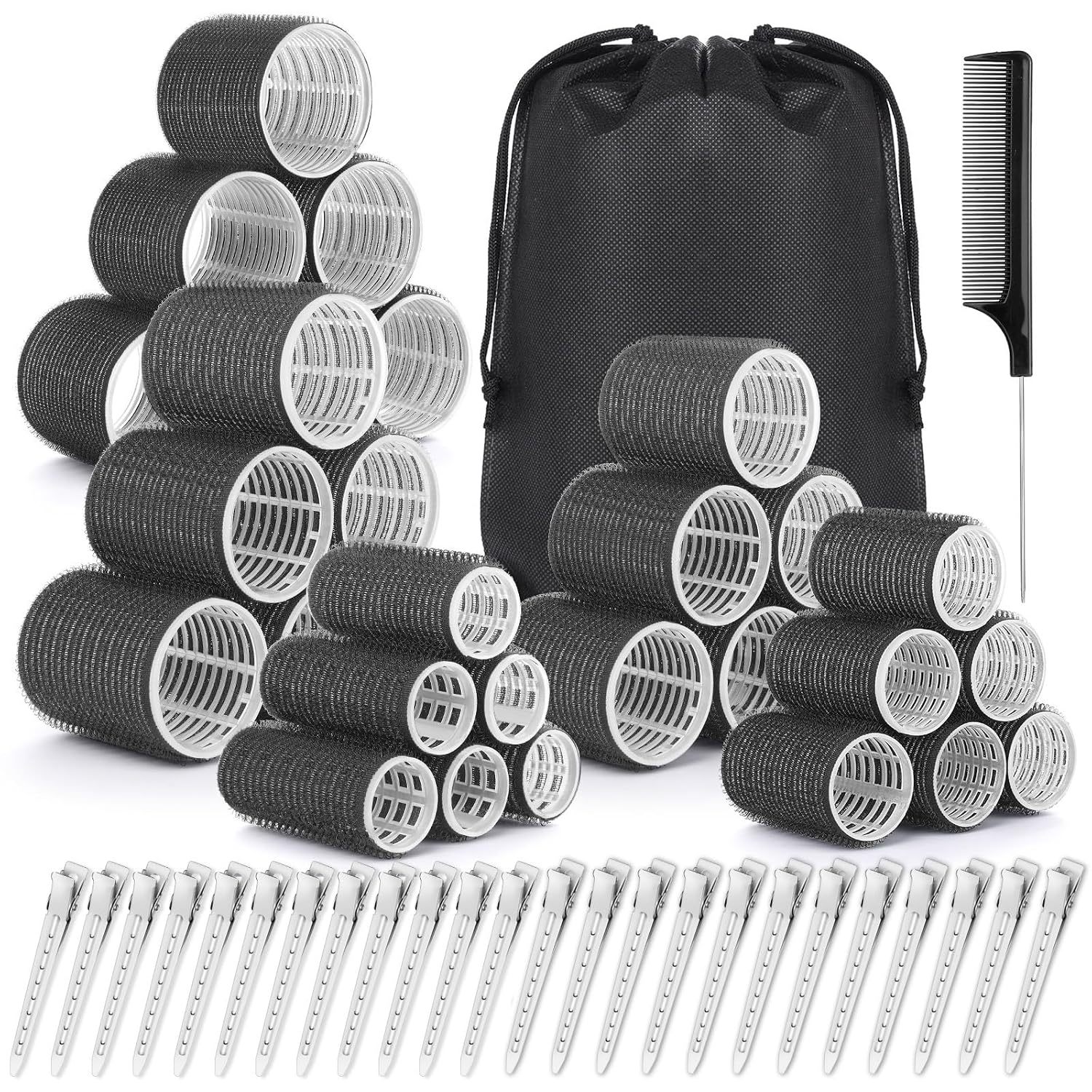 Top Hair Root Fluffy Clip Artifact Lazy Large, Medium and Small Air Bangs Short Hair Styling Hair Curling Clip Curling Barrel