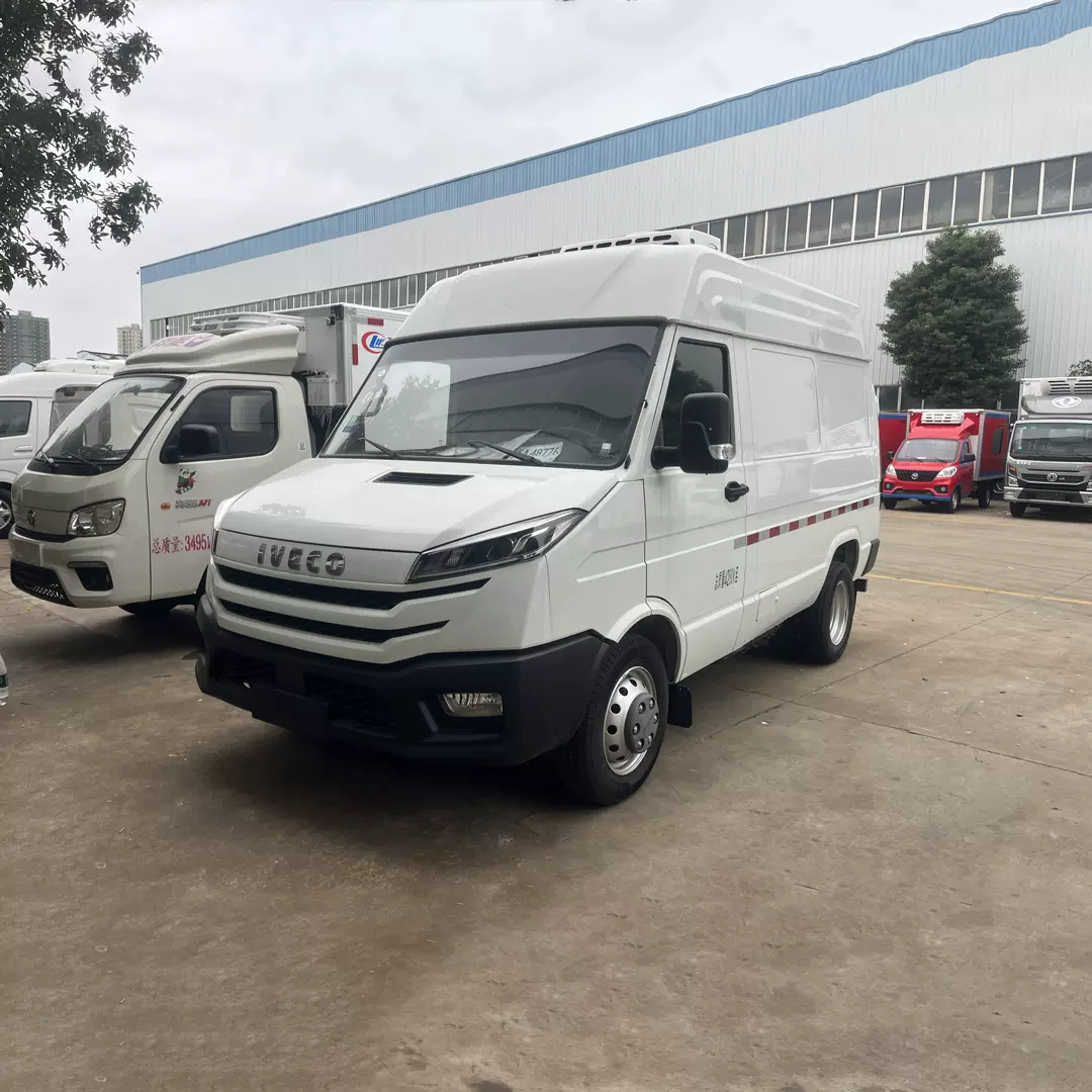 冷链运输新选择 依维柯蓝牌面包冷藏车 疫苗生鲜保温车小型冷冻车