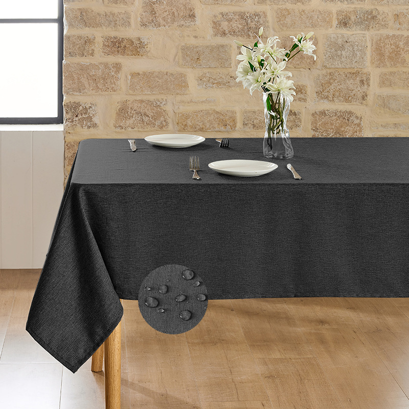 Lino sintético impermeable - Negro