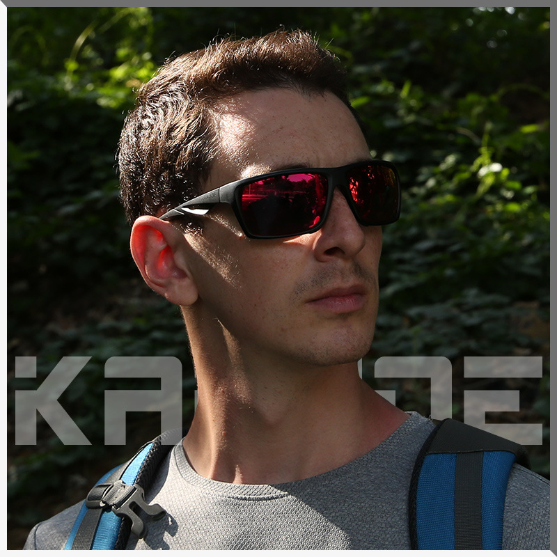 Kapvoe Dawn Cycling Glasses for Men and Women, Outdoor Sports Polarized Sunglasses, Windproof for Bicycles