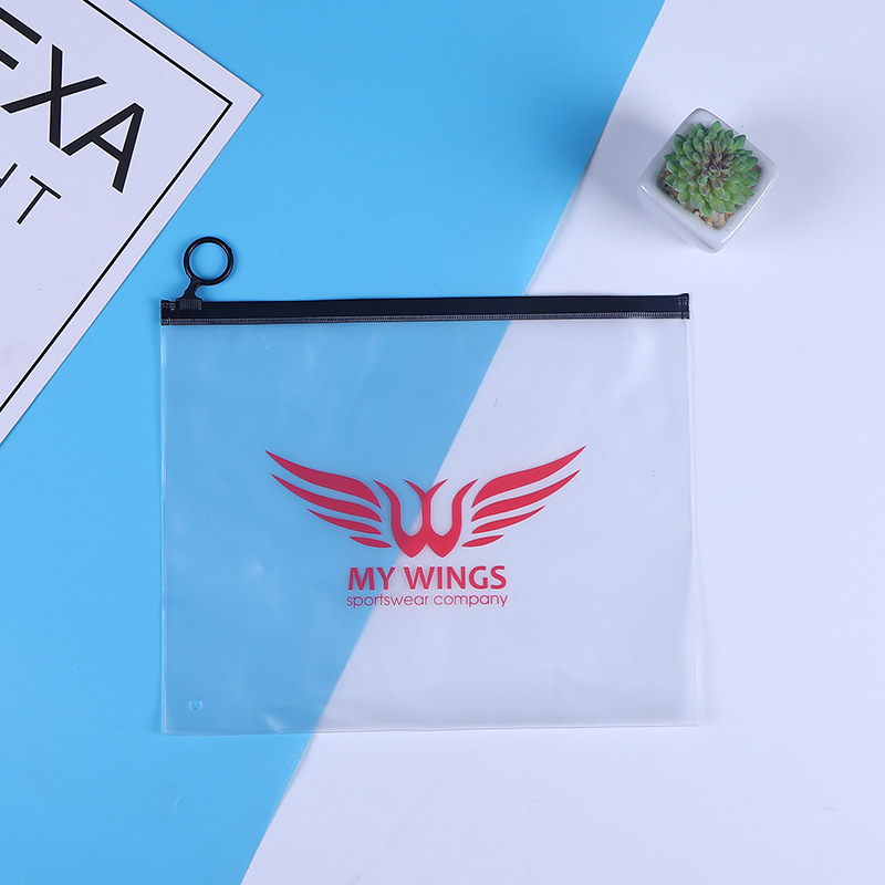pvc圆环透明拉链袋pvc袋自封袋包装袋pvc礼品袋可logo滑块袋