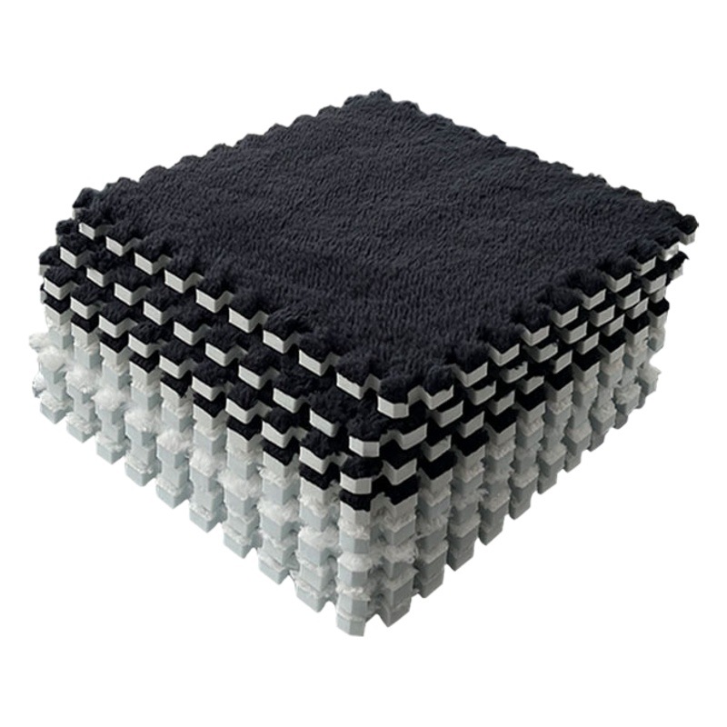 Alfombra de noche dormitorio habitación de cama completa costura de felpa alfombra de piso de espuma corte tatami estera resistente a las manchas hogar