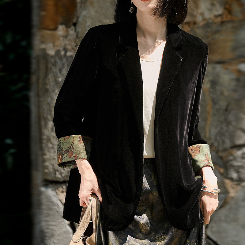 Silk Velvet Series Retro Elegant Suits/Tops/Casual Pants Set High-End Women's Clothing New Spring Season Collection