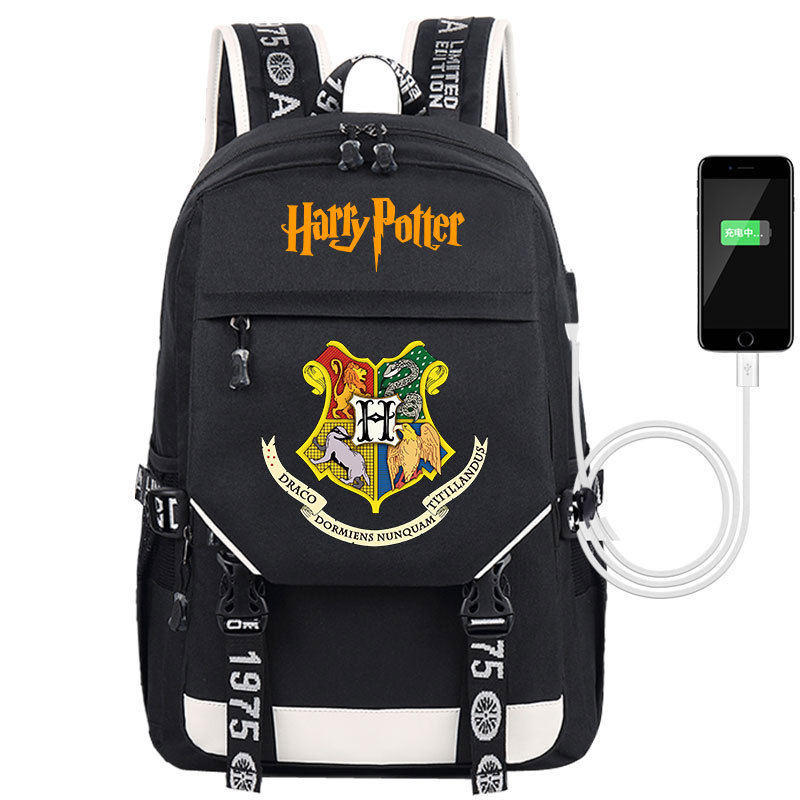 Cross-border one-piece Harry Potter backpack men's fashion Korean version of Joker schoolbag female student backpack travel bag