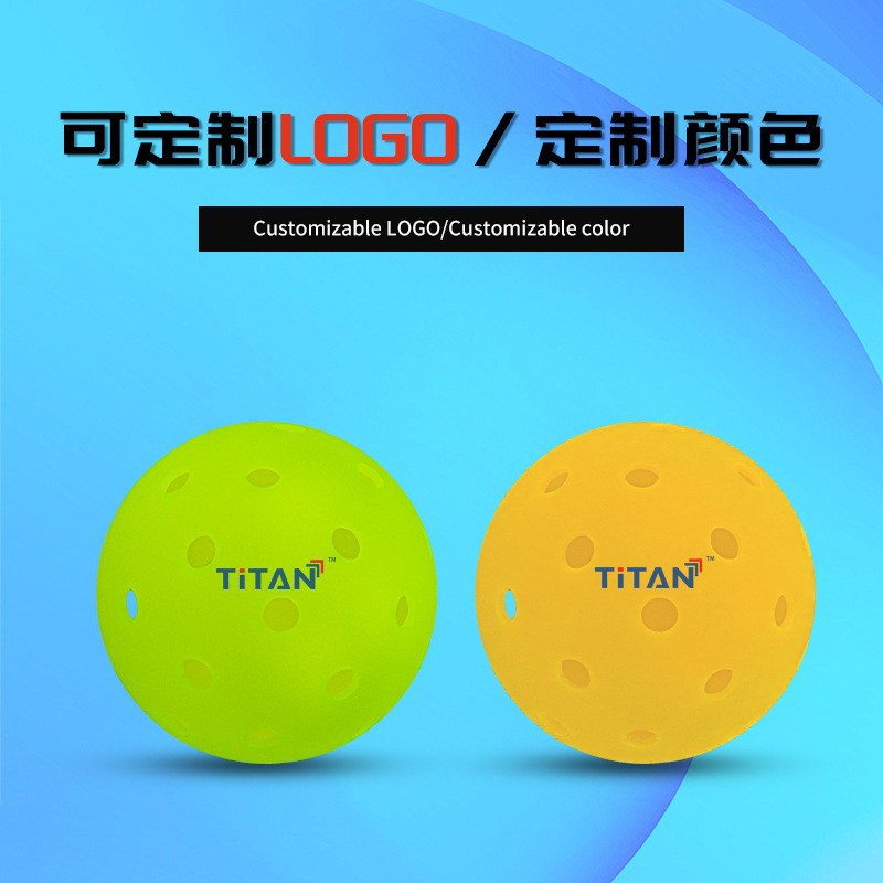 In-Stock Rotomolded Pickleball Balls with Silk-Printed Logo, Suitable for Training and Home Use, Can Be Used Both Indoors and Outdoors
