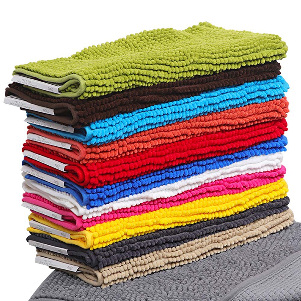 8 # 사용자 정의 색상-chenille 바닥 매트