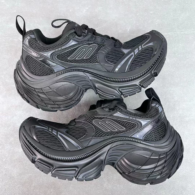 Кроссовки dad shoes с массивной подошвой, ретро «dirty» стиль, парные размеры 36–45