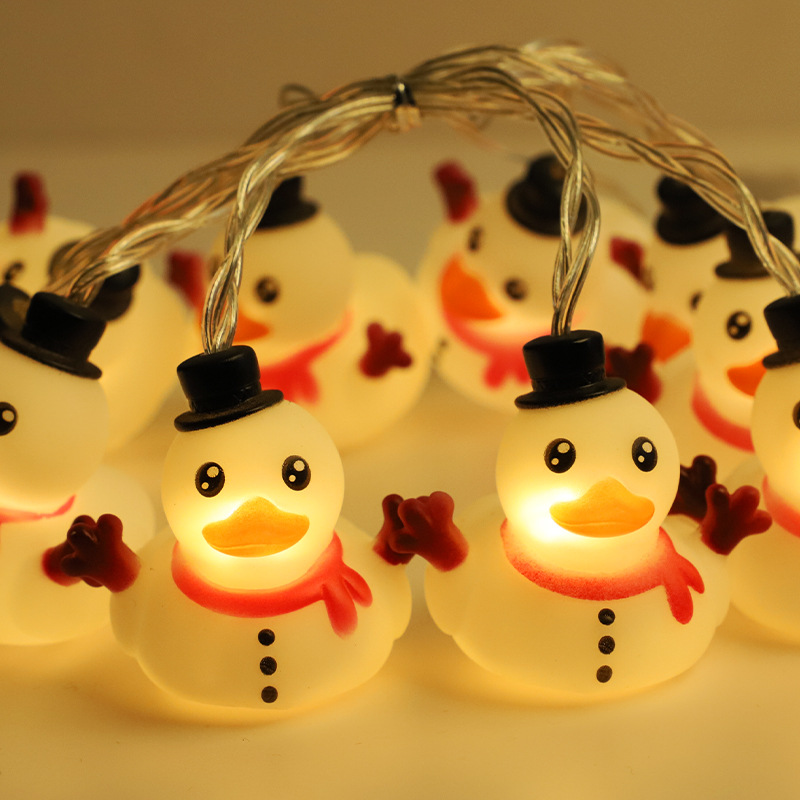 LED cadena de luz nueva lámpara de aluminio de aluminio decoración del dormitorio cadena de luz del día de los niños atmósfera luz de dibujos animados cadena de luz al por mayor