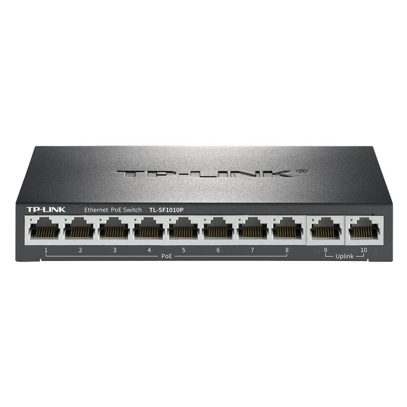 TP-LINK TL-SF1010P 10-сторонний 100М POE коммутатор/62W металлический корпус 802.3AF/AT