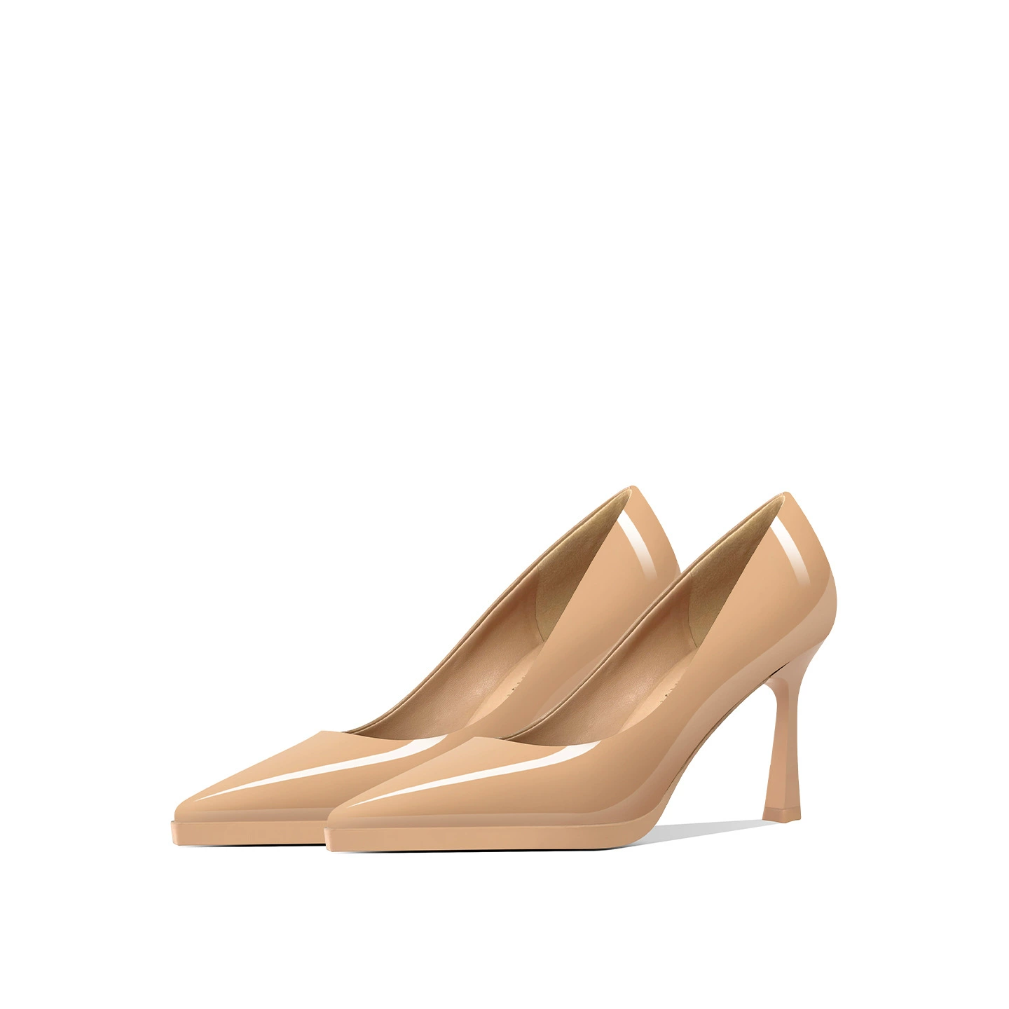 В наличии: Женские туфли-лодочки на шпильке цвета нюд, осень 2025, новинка, с мягкой подошвой, водонепроницаемые, на платформе, для повседневной носки, элегантные, однотонные.