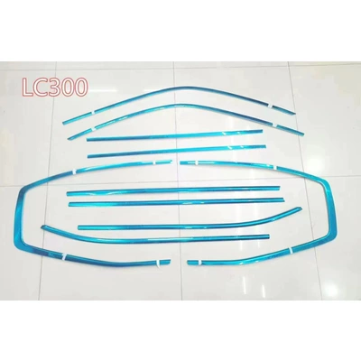 Dedicated to 23 Landkuloze LC300 Window Trim Strip Land Cruise Stainless Steel Window Bright Strip (Şüşə kənarı xromları/moldingləri) - 23-land-cruiser-lc300-full-window-10-pieces-low-configuration