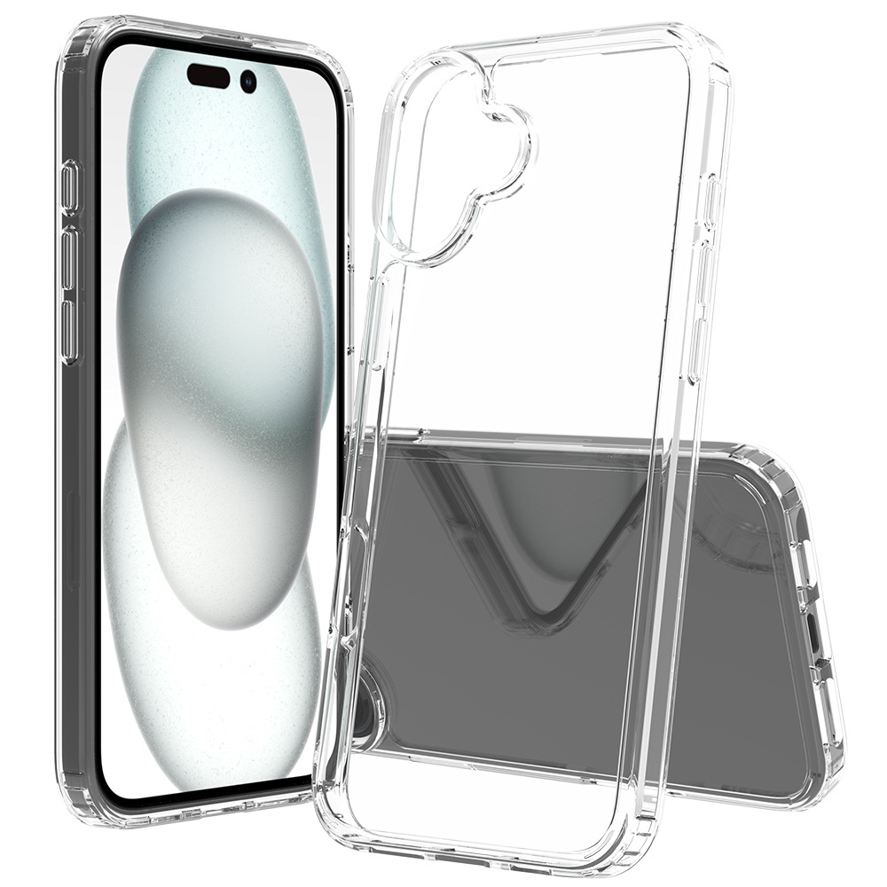 Aplicable en stock para iPhone16 plus caja acrílica transparente 2 en 1 1.5mm conjunto de cerveza todo incluido fábrica de caídas