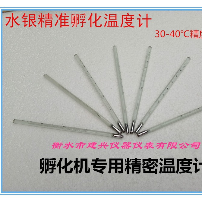 孵化温度计30-40℃ 精度0.1℃ 精密孵化机用温度计温度表