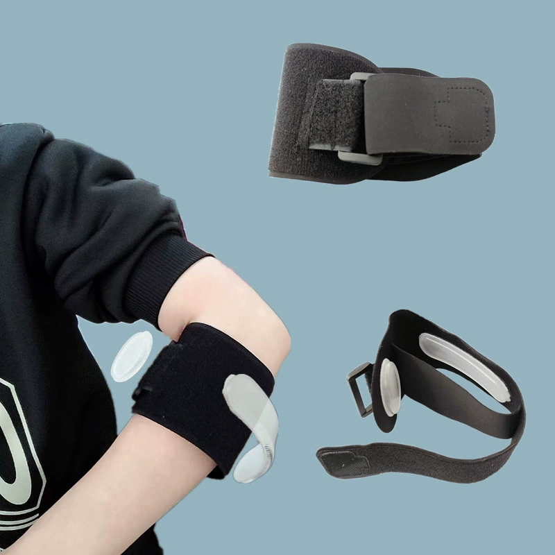 Регулируемые новые силиконовые накладки на локти для взрослых, спортивные, тяжелая атлетика, фитнес, защитное снаряжение для бадминтона на открытом воздухе, партия