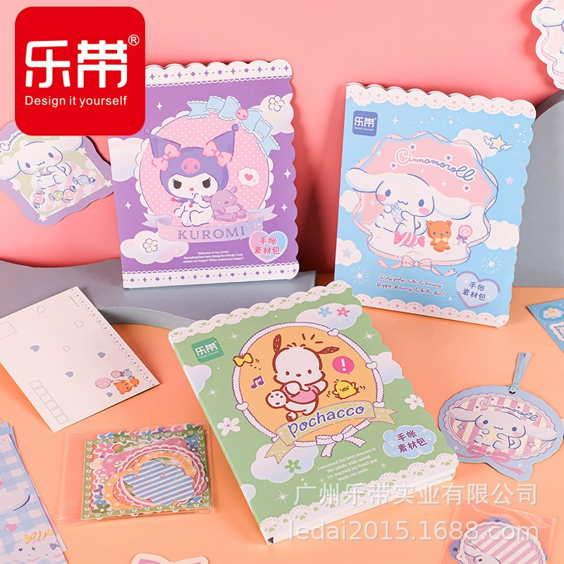 Подлинная Sanrio ручная учетная запись наклейка материал сумка оптом kulomi Большое Ухо Собака наклейка закладка Мультфильм Студент DIY