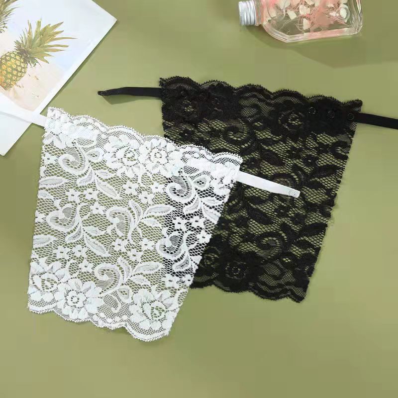 Strapless Anti-Exposure Inner Wear for Summer, Thin Lace Low-Neck Chest Cover, Strapless One-Piece Chest Pad Strapless Anti-Exposure Inner Wear for Summer, Thin Lace Low-Neck Chest Cover, Strapless One-Piece Chest Pad