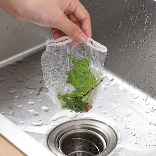Kitchen dishwashing sink filter pool garbage anti-blocking funnel drain outlet disposable water cutting bag 100 pack