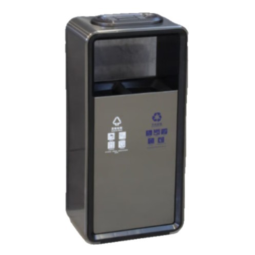 不锈钢室内分类垃圾桶大号带烟灰缸商用立式可定制