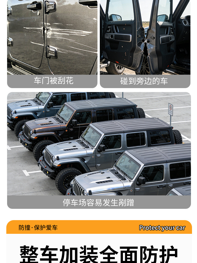 Car Anti-Collision Strips, Anti-Scratch Strips, Door Edge Protection, Off-Road Vehicle Decorative Stickers, Off-Road Vehicle Anti-Scratch Strips