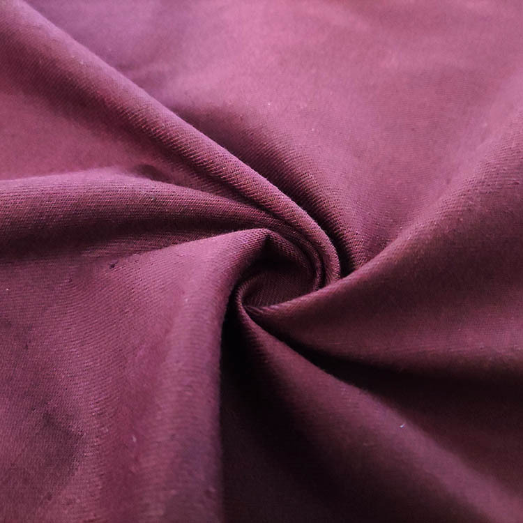 Mayorista de alta elasticidad transpirable suave algodón twill spandex mezcla de bambú tela