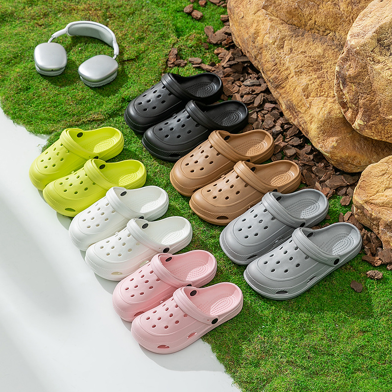 Zapatos agujeros de verano nuevas zapatillas de mujer pareja rafting antideslizante zapatillas agujeros al aire libre simple zapatillas de hombre