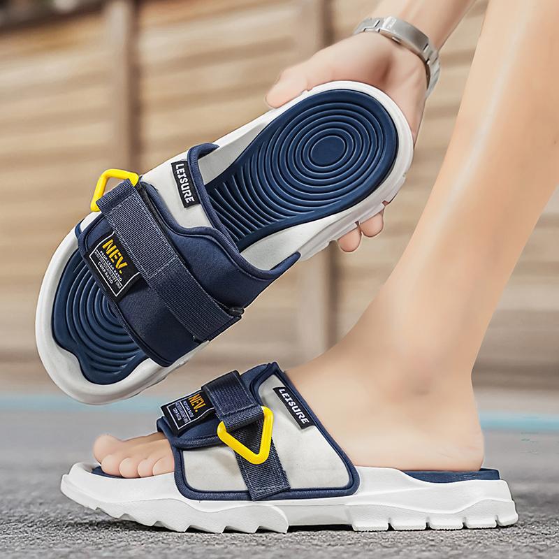Zapatillas nuevas zapatillas Eva de alta gama para hombres con suelas gruesas fuera de las zapatillas frías transfronterizas para hombres con suelas blandas para uso doméstico slippers