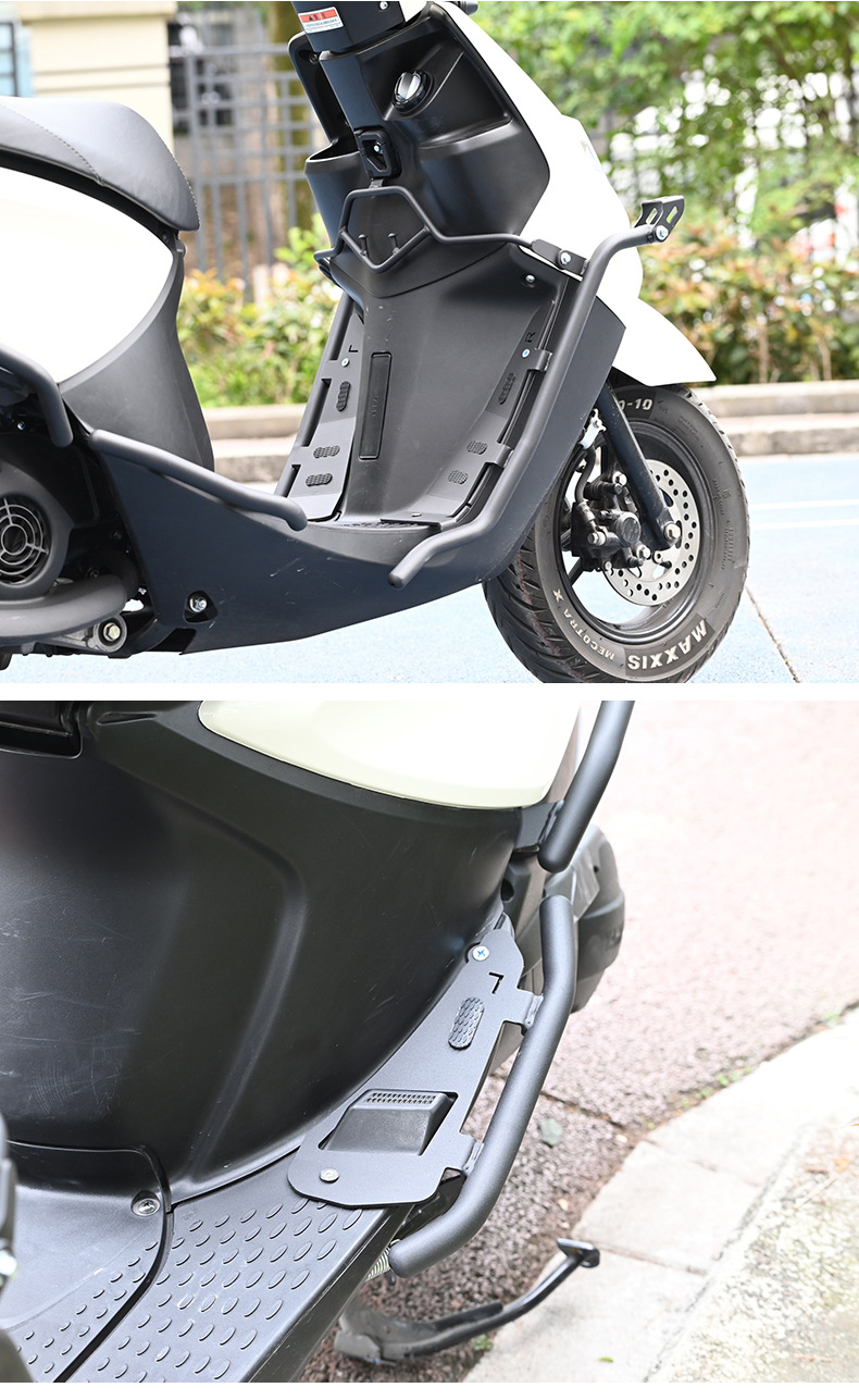 Suitable for Yamaha Qiaoge I125 Bumper with Spotlight Frame Scooter Bumper Front and Rear Fully Surrounded Protective Bumper