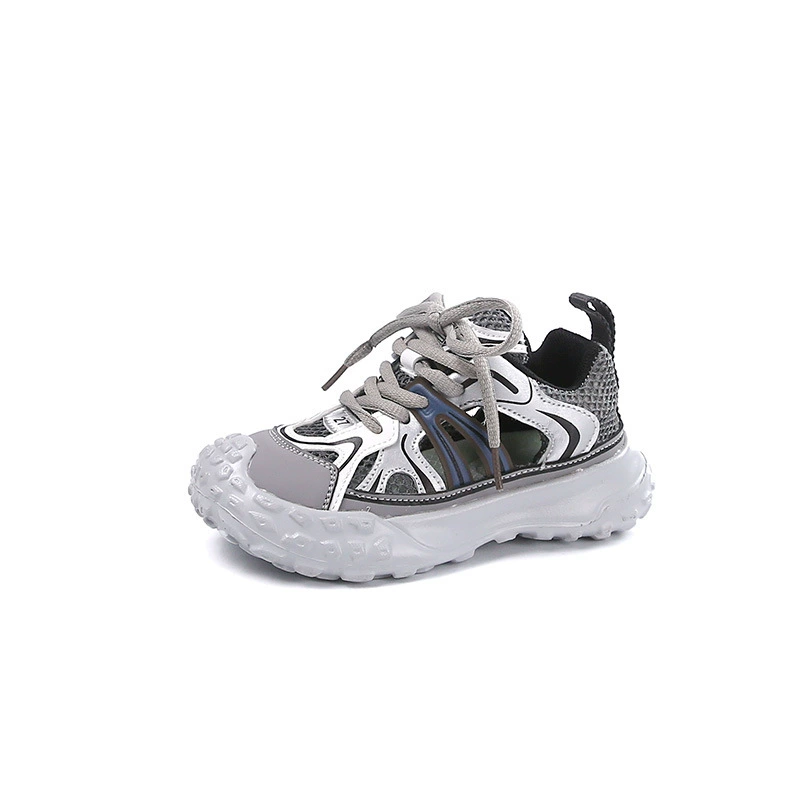 Children's breathable sports shoes for boys, summer footwear, sandals, soft sole, 2025 years