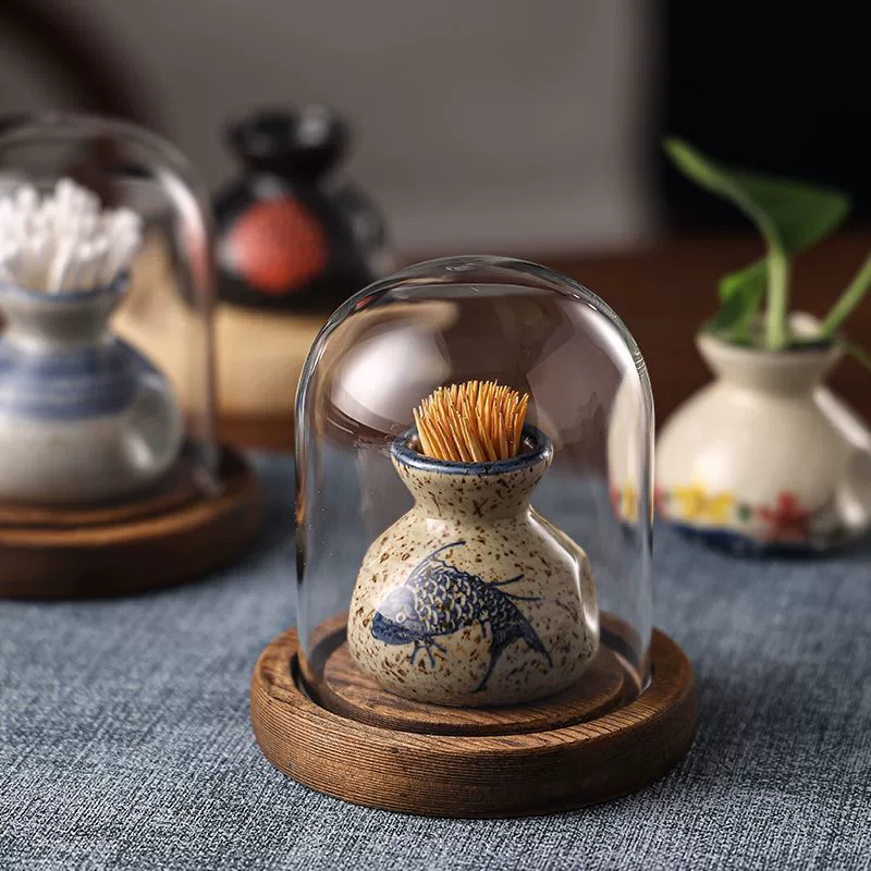 Керамический держатель для зубочисток, винтажный и уникальный, подходит для ресторанов, новая коробка для зубочисток в китайском стиле, домашняя легкая роскошная банка, национальный тренд.