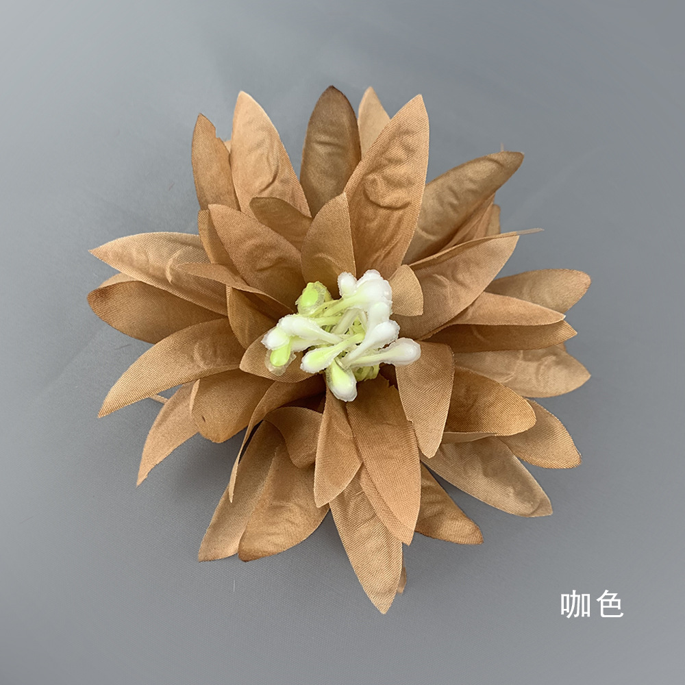 Simulación de flores de crisantemo de garra grande DIY guirlandas hechas a mano gorra gorra gorra gorra accesorios de crisantemo de garra de cangrejo pared de flores fotografía