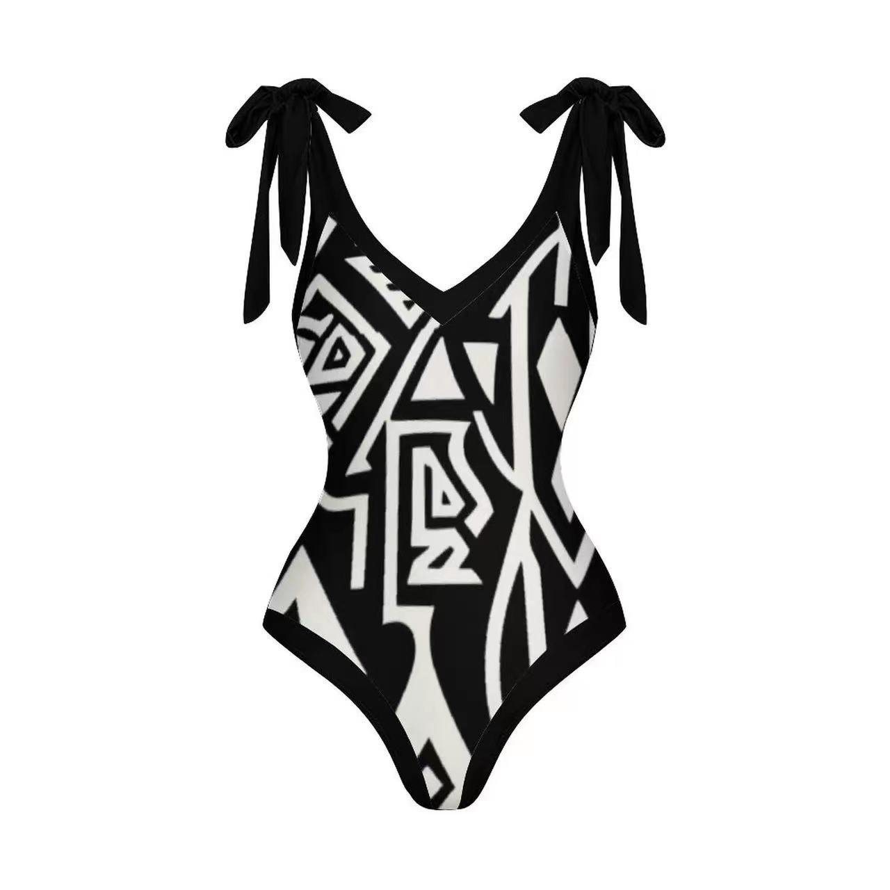 210g Weight Sleeveless Sleeve Length Nylon, Polyester Fabric Type Regular Top Length One-pieces Tops Type 2 Pieces Set Quantity Swimming Pool Occasion V Neck Neckline Slim Fit Type Printing, Solid Color Pattern Women's Gender Classic Style Style Women's Classic Style Printing Solid Color 2 Pieces Set One Piece Swimwear 6