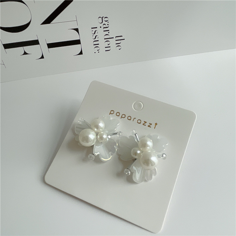 Fashion Pearl Fireworks Blooming Earrings display picture 8