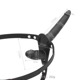 硅胶穿戴皮裤阳具女同拉拉情趣夫妻仿真阳具  双头自慰器成人用品