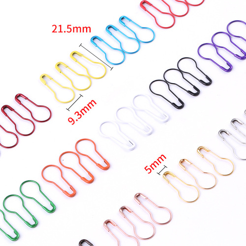 15-grid gourd-shaped pin box, colored, thickened, rust-proof, safe clothing tags, hanging cords, pins, factory wholesale