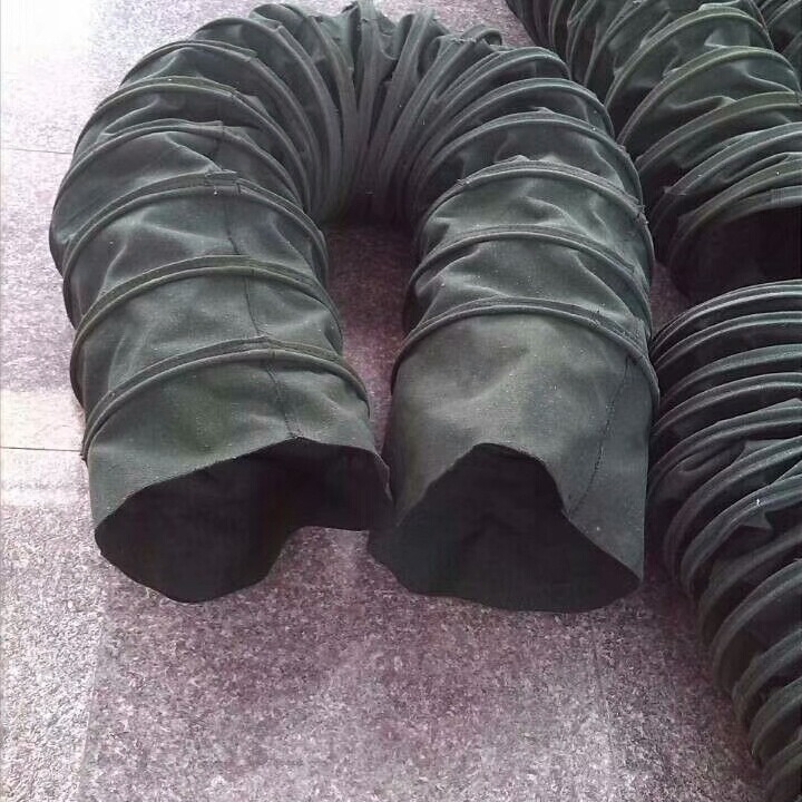 耐温帆布颗粒输送伸缩管非标帆布伸缩软连接，耐磨涤纶帆布 河北