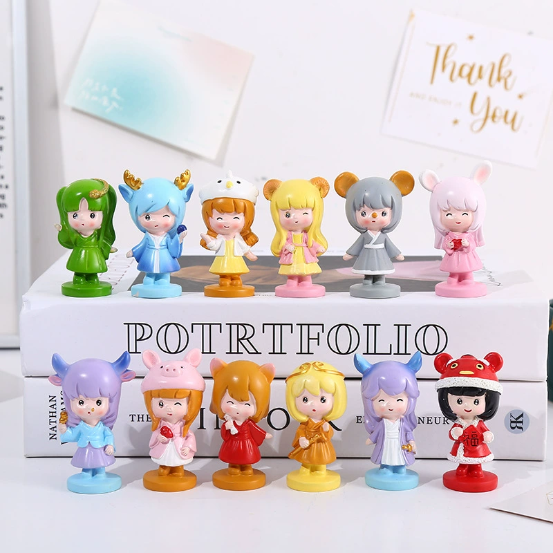Table creative cartoon resin decor, rabbit, Birthday gift