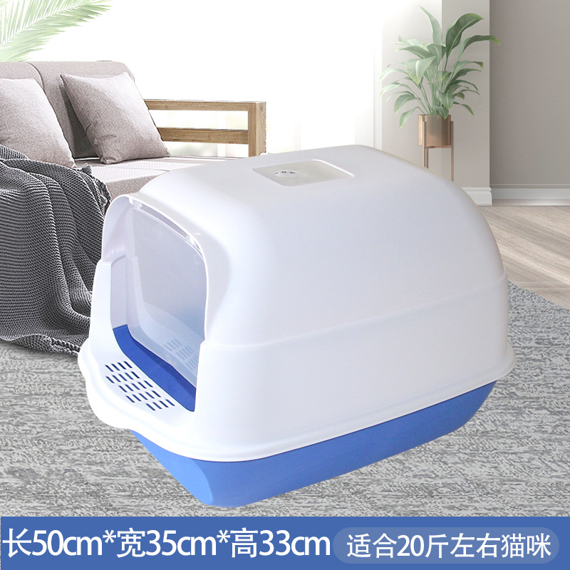 Azul y blanco de gran tamaño (50*35*33)