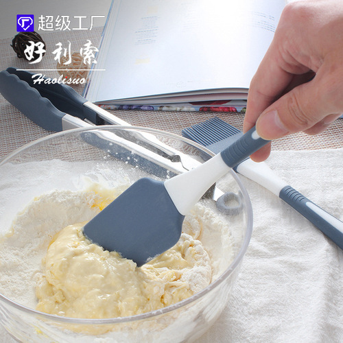硅胶刮刀5件套 耐高温硅胶油刷奶油刮刀厨具套装搅拌蛋糕烘焙工具