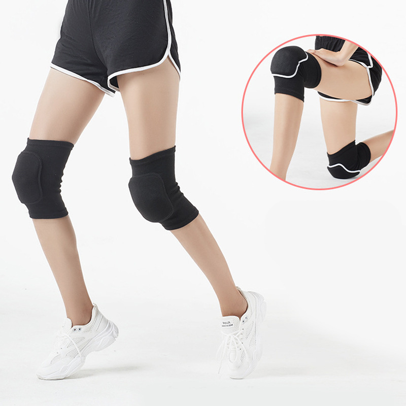 スポーツダンス膝パッドバレーボールランニングヨガひざまずく衝突防止厚く暖かいスポンジ膝パッドスポーツ膝パッド|undefined