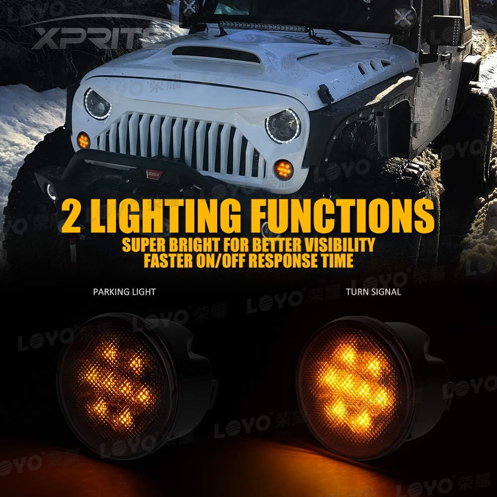 Suitable for Jeep Wrangler JK China Net Light Wrangler Dragon Edition China Net Turn Signal Front Turn Signal Light