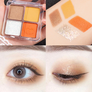 New Arrival Peckson Mini Four-color Eyeshadow Matte Pearlescent Sequins Pumpkin Color Five-color Eyeshadow Milk Tea Color Nine-color Eyeshadow
