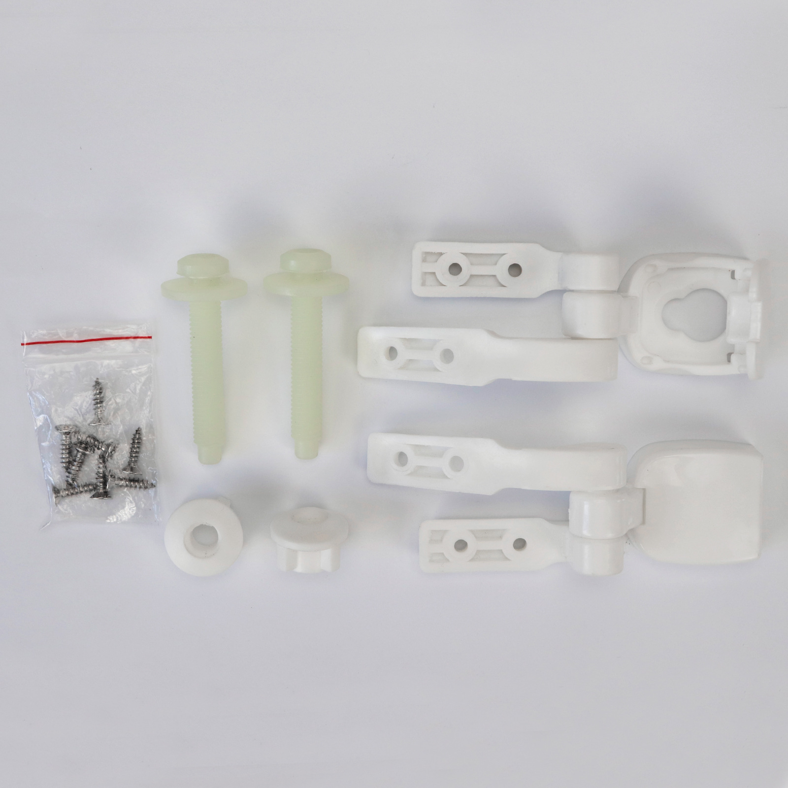 Fábrica directa cubierta de inodoro bisagra de plástico con accesorios de tornillo tipo desmontaje rápido image 1