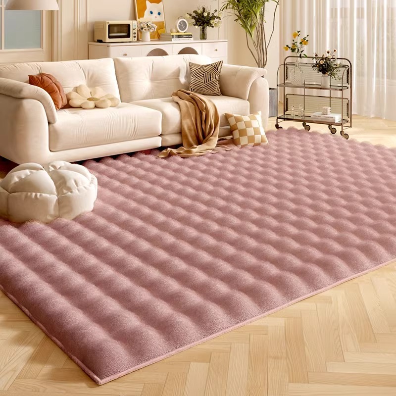Other – Cream style carpet Car Carpet - bubble-fleece-sakura-color-upgraded-encrypted-9999-hair-loss-rate-60160cm