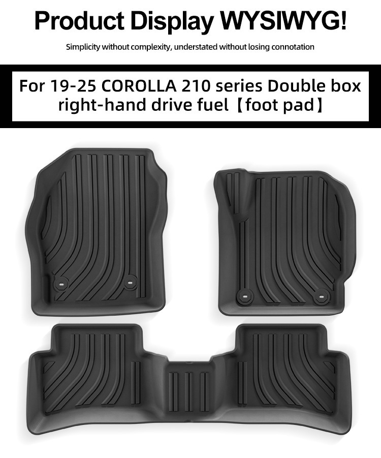 Suitable for 19-25 Toyota Corolla 210 Series Car Floor Mats, Special Car-Specific Fully Environmentally Friendly Tpe Floor Mats
