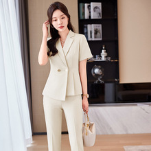 新款短袖空姐职业装西装正装气质套装裙ol工服女神范气质高端6807