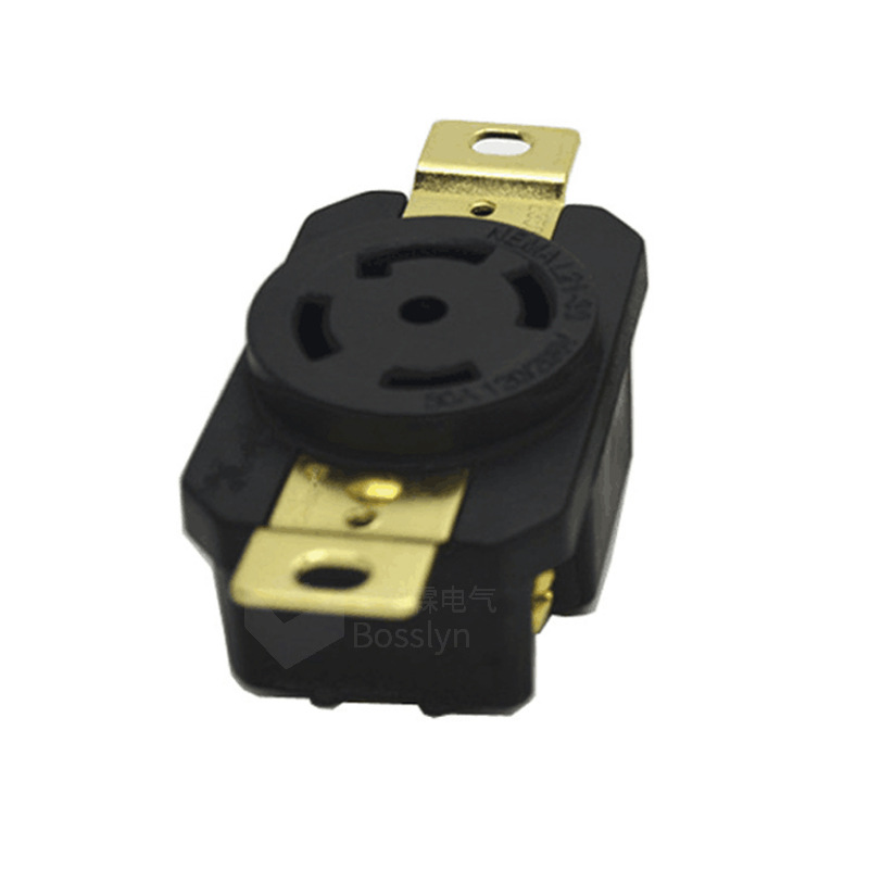 厂家批发NEMA L23-30插座 30A 347/600V暗装美标工业插座 UL认证