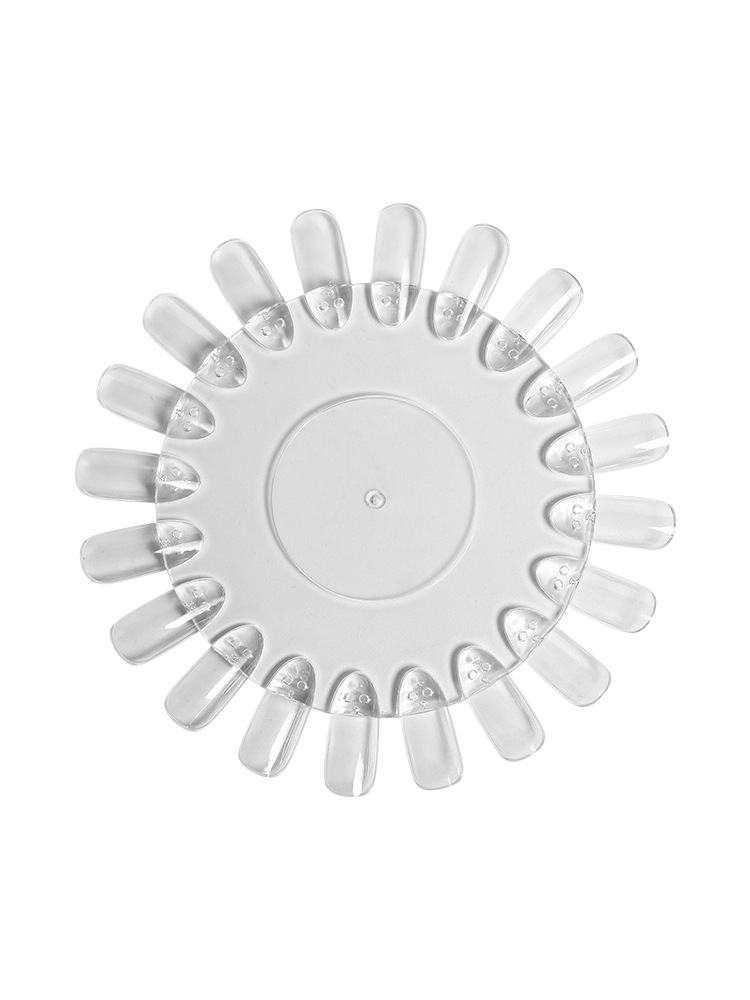 Nueva Placa de visualización de la tarjeta de color de uñas Oval desmontable Pantalla de tablero de práctica de color natural transparente herramienta de acrílico