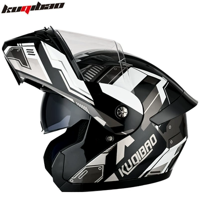 Cool riding treasure double lens Motosiklet kaskı (dəbilqə)