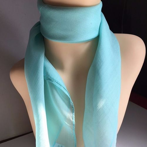 Triangle scarf for neck, thin, silk fashion, stylish, cute, spring and summer red square, versatile, chiffon decorated, cotton